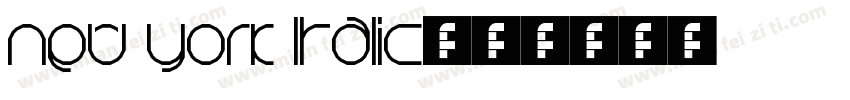 New York ltalic字体转换